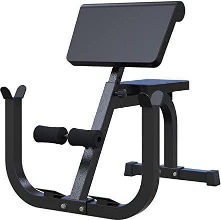 WAHHWF Rückentrainer Preacher Curl Bank, Römischer Stuhl Hyperextension-Bank für Home Gym Fitness, Hochbelastbar Gewicht Bank Rücken-Extension-Übungsgerät, Lasten 330lbs