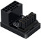 xiwai PCI-E 5.0 Power Modular Adapter 16 Pin (12+4) Stecker auf Buchse nach unten abgewinkelt 360 Grad 12VHPWR für Grafikkarte 4080 5090TI