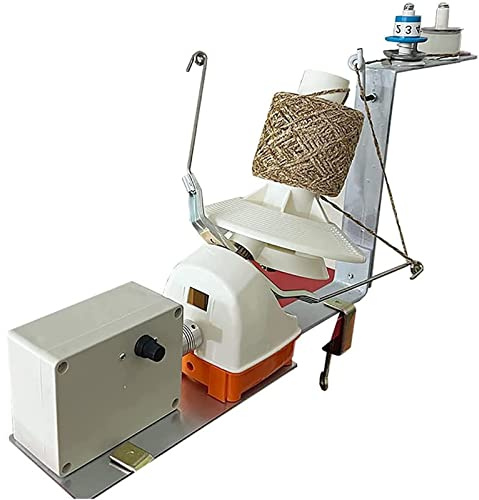 CGLYYDS Yarn Ball Winder,Automatic Knitting Roller Twine with Adjustable Speed,Yarn Winder,Portable Needlecraft Accessories with Metal Handle,for Metal Yarn/Fiber/Wool/String