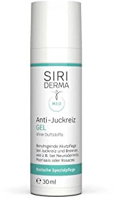 SIRIDERMA Anti-Juckreiz Gel | Basische Hautpflege | Beruhigende Akutpflege gegen Juckreiz und Brennen bei Neurodermitis, Psoriasis und Rosacea