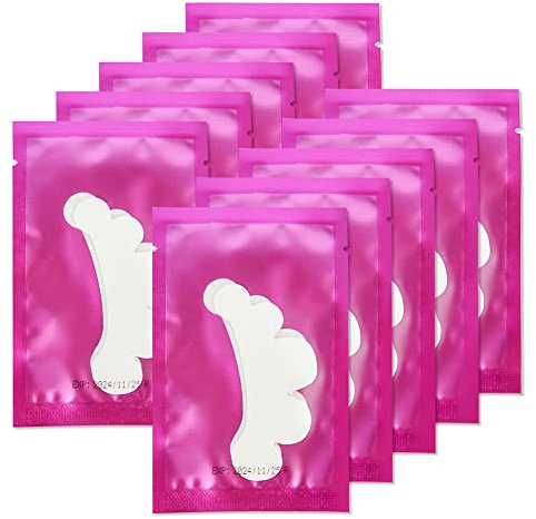 Lunamoon 100 Paio Cerotti per Estensioni Ciglia Eyelash Pads Occhio Patch Extension Ciglia Pads Occhi da Ciglia Finte Eye Gel Patches for Eyelash Extension(fiore viola)