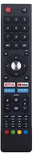 AULCMEET GCBLTV02BDBIR Télécommande de rechange pour TV Chiq U50H7L U50H7N U55H7L U55H7N