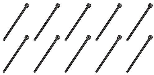 QUARKZMAN M2x35 Esagono Testa Viti x 20pz 12,9 Lega Acciaio Zigrinato Antiscivolo Cappuccio Bullone Elementi Fissaggio per Casa Costruzione Costruzione [Nero, Testa Tonda]