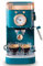 Cafetera Espresso Retro, Cafetera Espresso, Cafetera Semiautomática, 20 Bares de Presión, Vaporizador de Leche, Depósito de 1,2 L, Estilo Retro, Azul