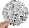 Andibro Aesthetic Vintage Black White Stickers, 66 Pcs Realism Retro Stickers Fashion Cool Sticker Set Waterproof Scrapbook Accessories DIY Craft Decoration for Water Bottle Laptops Travel Case