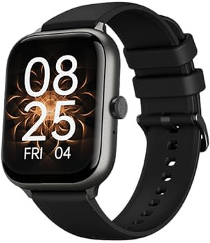 IMIKI FRAME ST1- Smartwatch uomo donna - Display AMOLED 1.78, Connettività Bluetooth, Autonomia 15 gg, Misura ossigeno nel sangue e Frequenza cardiaca, 100+ modalità fitness, Android e iOS, Black