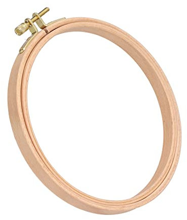 Hztyyier Stickrahmen-Bedienrahmen, Stickzubehör, Rund, Buchenholz, Schnittholz, Nähen, Hartholz, Buchenholz-Reifen