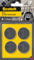 Scotch 0 Ultra Resistant Felt Pads SP87A36, Adhesive, Ø 34 mm, Pack of 4, Grey, White