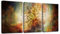 Sungeek Impression sur toile 3 pièces - Tableau moderne encadré - Motif arbre de vie - Œuvre d'art pour chambre à coucher, salon, cuisine - Décoration murale - 30 x 40 cm
