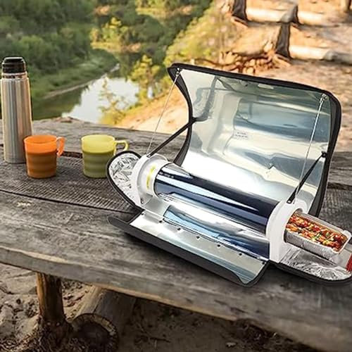 DWSSX Four Solaire Portable 4,5 L, Grande capacité, cuisinière Solaire, Four d'extérieur, Four Solaire d'extérieur, cuisinière Solaire