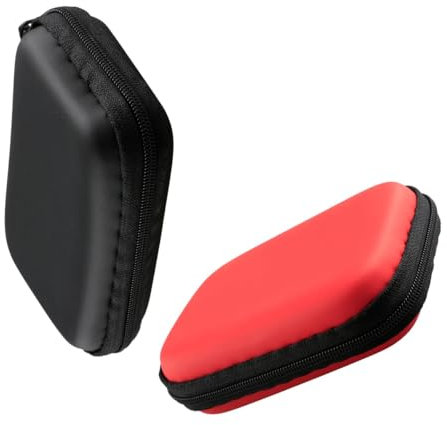 GroveEss 2PCS Playing Card Case Storage Boxes-Waterproof Protective UNO Card Game Organizer Anti-Scratch Holder for UNO Card Travel Camping Outdoor Gaming Camping Storing(Black,Red)
