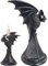 Lpitoy Gothic Kerzenständer, Gothic Fledermaus Figur Kerzenhalter Kerzenständer, Gothic Home Decor Halloween Kerzenständer Dekoration
