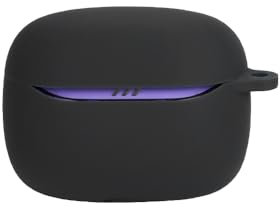 BAIDIYU Funda Compatible con JBL Tune Beam 2, Protección Integral, a Prueba de Caídas, Suave TPU Estuche Auriculares, Compatible con JBL Tune Beam 2.(Negro)