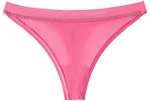 Abbigliamento Donna Mutande Donna Mutande Colore Patchwork Biancheria Intima Mutandine Bikini Solid Slip da Donna Mutandine Regalo di Natale 1 Pezzo Mutande per Ciclo Mestruale Natale (Hot Pink, L)