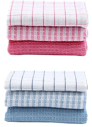 VALICLUD 6stücke Sechsmalige Haushalts Geschirrtücher Wasseraufsaugende Wischtücher Küche Spülen Tücher