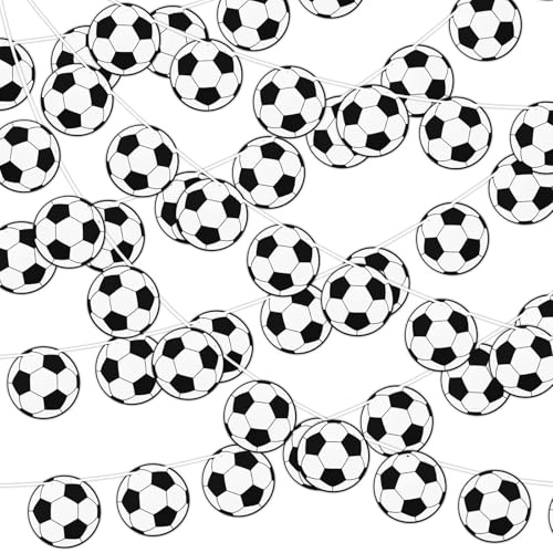 MARFOREVER 6 Packungen Fußballgirlanden Hintergrund hängende Papierausschnitte