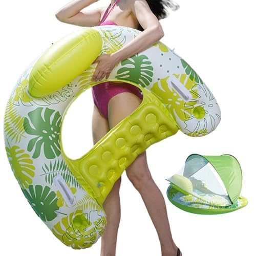 Poolflotten für Erwachsene, Schwimmhilfe für den Pool, Schwimmsessel für Erwachsene, mit Getränkehaltern, ergonomischen Schwimmflößen, Wasserstuhl für Männer und Frauen, N