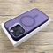 MYSXSWHL Custodia traslucida opaca per iPhone 16 15 14 13 12 Pro Max Custodia protettiva anti-impronta con supporto per fotocamera, viola scuro, per iPhone 15 Pro