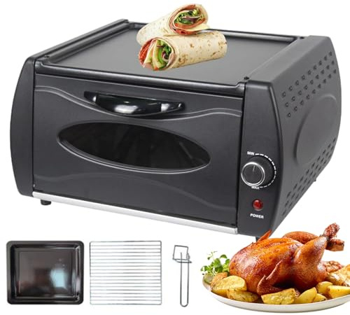 Four Tandoori électrique 2 en 1, Four à Pizza 2100 W, Four Antiadhésif Double Capacité, Porte Vitrée Résistante à La Chaleur, Four Professionnel pour La Maison Et Le Restaurant