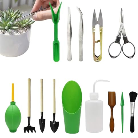 Garten-Kombinationsset – Gartenhandwerkzeuge, Pflanz- Und Bodenwerkzeugset Mit Ergonomischem Griff, Mehrzweck-Beschneidungszubehör | Indoor Outdoor Yard Garden Flower Plant Care Tools Zur Bodenlockeru