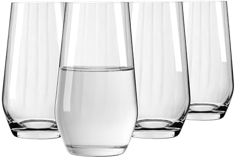 RITZENHOFF 6111019 Wasserglas 400 ml, 4er Set - Lichtweiss - Set aus 4 eleganten Wassergläsern - Made in Germany