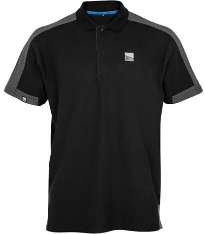 Preston Core Collection Polo Black - Angelshirt, Größe:S
