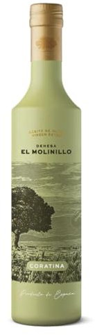 Dehesa El Molinillo | Aceite de Oliva Virgen Extra Variedad Coratina - Botella de vidrio 500 ml.