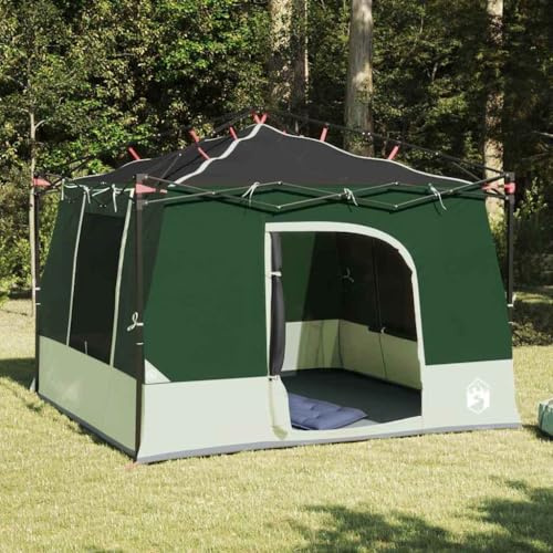 Mokuyary Inomhustält med grönt tak 290 x 288 x 234 cm taft utomhus | Kupoltält lätt att installera för camping, picknick, vandring, vandring