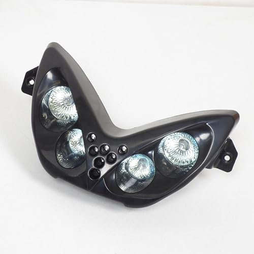 Ottica anteriore TNT per scooter Yamaha 50 Aerox 1997-2012 nero e LED blu
