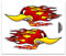 4R Quattroerre.it 6014 Sticker Aufkleber Specht, 10 x 12 cm