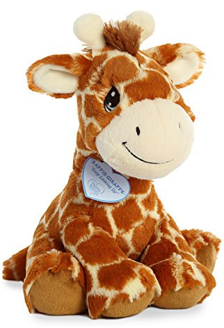 Aurora Raffie Giraffe Plush, Brown