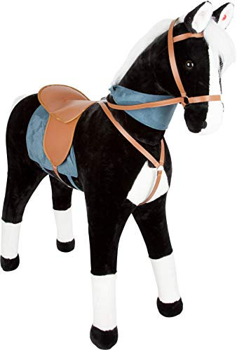 small foot Stehpferd XL mit Sound, schwarz, mit abnehmbarem Sattel und Halstuch, mit Soundeffekten, ab 3 Jahren, 11178