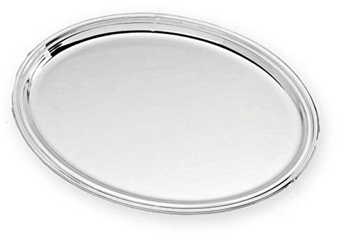 ZARAMELLA - Vassoio ovale - Modello Inglese - Senza maniglie Argento 800 - COD: (1724/4 (43X32 cm))