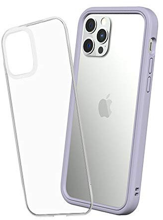 RhinoShield Modulares Case kompatibel mit [iPhone 12/12 Pro] | Mod NX - Anpassbare & stoßdämpfende Schutzhülle im schlanken Design - 3.5 Meter Fallschutz - Lavender