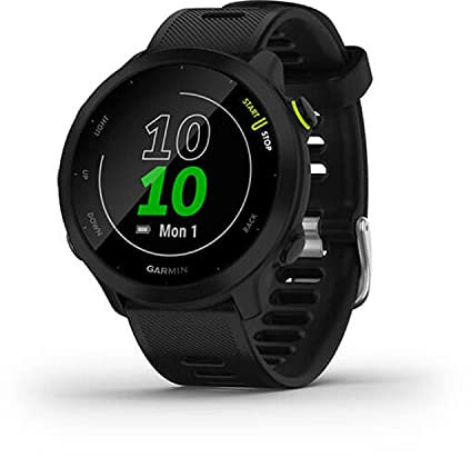 Garmin Forerunner 55 Montre de Course GPS avec séances d'entraînement Quotidiennes suggérées, jusqu'à 2 semaines d'autonomie, Noir - 010-02562-00