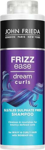 John Frieda Frizz Ease Dream Curls SLS/SLES Sulfatfreies Shampoo 500 ml (1er Pack) für natürlich gewelltes & lockiges Haar
