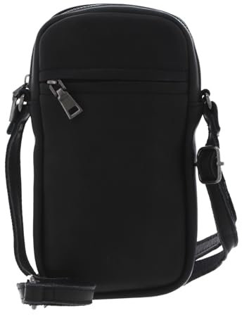 FREDsBRUDER Leder Handytasche Umhängetasche FB Mobile Bag Black schwarz
