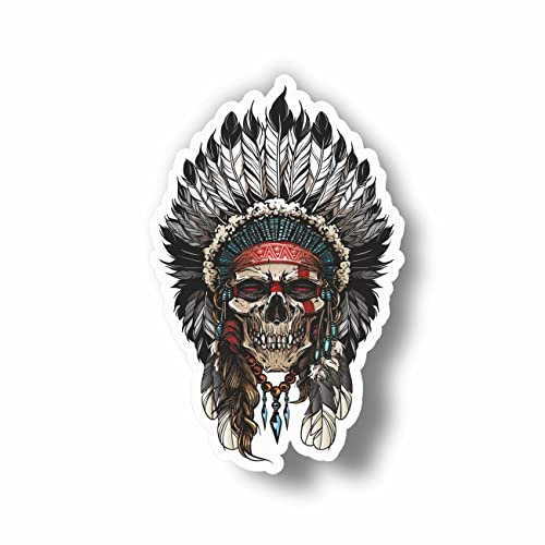 AMA SHOP Indianer-Aufkleber für Wandtattoo, Auto, Motorradhelm, Wohnmobil