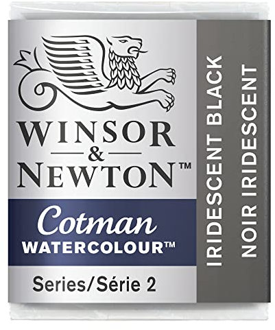 Winsor & Newton Cotman Aquarelle 1/2 473 Noir Iridescent, Demi Godet