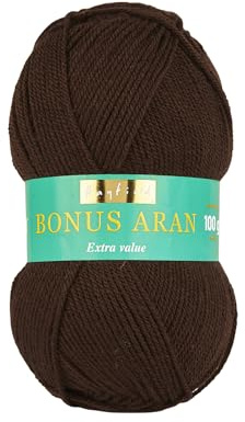 Sirdar Hayfield Bonus Aran Yarn, Cocoa (575), 100g
