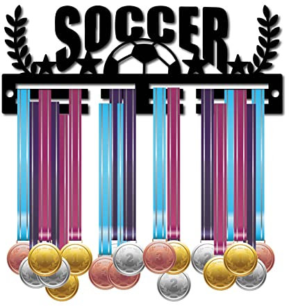 CREATCIN Acryl-Medaillenhalter Fußball-Medaillen-Aufhänger Ausstellungsständer Wandhalterung Aufhänger Zum Aufhängen Für Zuhause Sportler Tischtennis Medaillengewinner Laufen Über 20 Medaillen