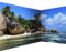 murando PREMIUM Vlies Eckfototapete tropische Insel 550x250 cm Tapeten Wandtapete XXL Moderne Fototapete Wanddeko Design Wand Dekoration Wohnzimmer Schlafzimmer Büro Flur Landschaft Natur Meer