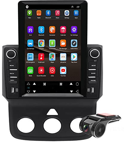 DVR+ 9 Zoll GPS Für Dodge Ram 1500 2500 3500 Android 11 Autoradio Navi DAB+Radio HD Touchscreen Autoradio Bluetooth CarPlay Navigation WiFi,Mirrorlink,FM RDS Radio OBD USB+Lenkradkontrolle DSP