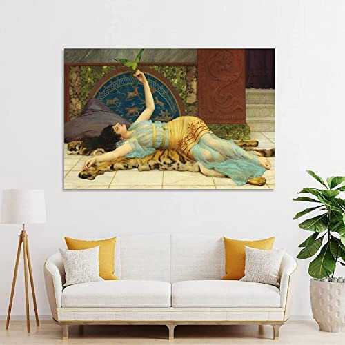 Dolce Far Niente》 Malerei von John William Waterhouse 5D Diamant Malset für Erwachsene Kinder 5D Malen mit Diamanten, DIY Malen nach Zahlen Geburtstagsgeschenke