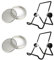 Bilkeru Edelstahl Keim-Set, 2 Stück Keimständer und 2 Stück Einmachglas-Deckel, Sprossenständer für breite und normale Öffnung, Einmachgläser, Halter für Bio-Anbau