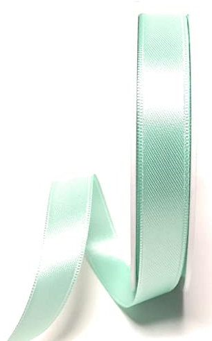 s.dekoda Satinband 25m x 15mm Mintgrün - Pastell Schleifenband Dekoband Satin