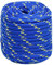 vidaXL Cuerda trenzada para barco, resistente a los rayos UV, resistente a la abrasión, 18 mm, 100 m, polipropileno