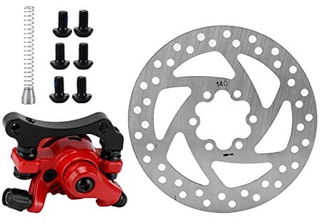 Brake Disc Kit, Electric Scooter Brake Disc, 140mm Brake Disc Caliper Kit 6‑Hole Aluminum Alloy Wear Resistance for Electric Scooter
