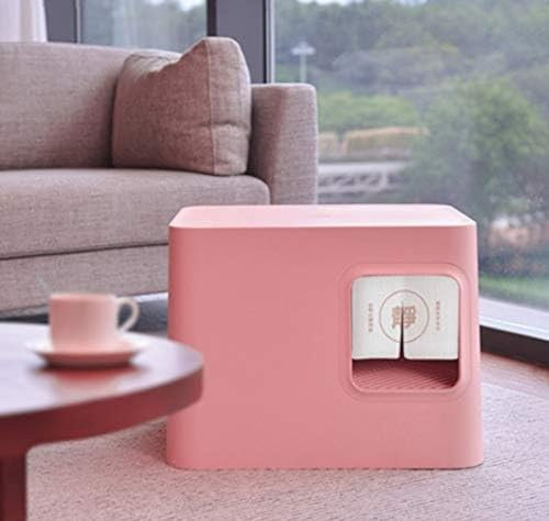 Lettiera per Gatti Autopulente, Toilette per Gatti Completamente Chiusa, Super Facile da Pulire E Deodorante, Anti-Spruzzi, Adatta per Gatti Domestici Jumbo Grand Espace,Rosa,outstanding78