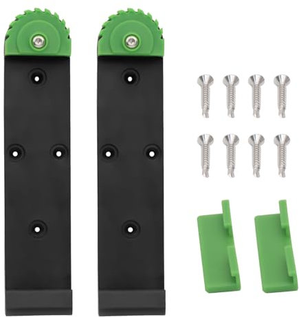 Führungsschienenhalter für FastCap 02896 Makita/Festool, Führungsschienenhalter für DeWalt Führungsschiene, 2er-Set (schwarz)
